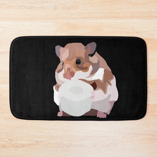 Item preview, A toilet paper hamstering hamster, black designed and sold by Sonderblume.