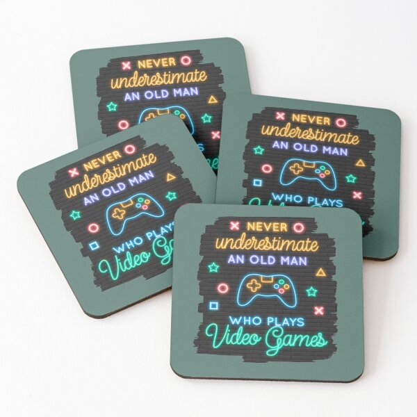 Item preview, Never Underestimate an Old Man Who Plays Video Games designed and sold by EdifyEra.