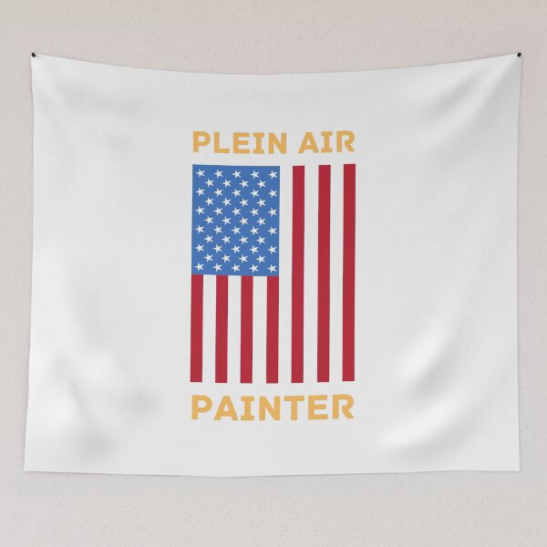 Item preview, Plein Air Painter, American Flag, designed and sold by artistoutfitter.