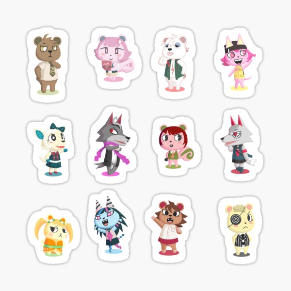 full danganronpa 2 x acnh set Sticker