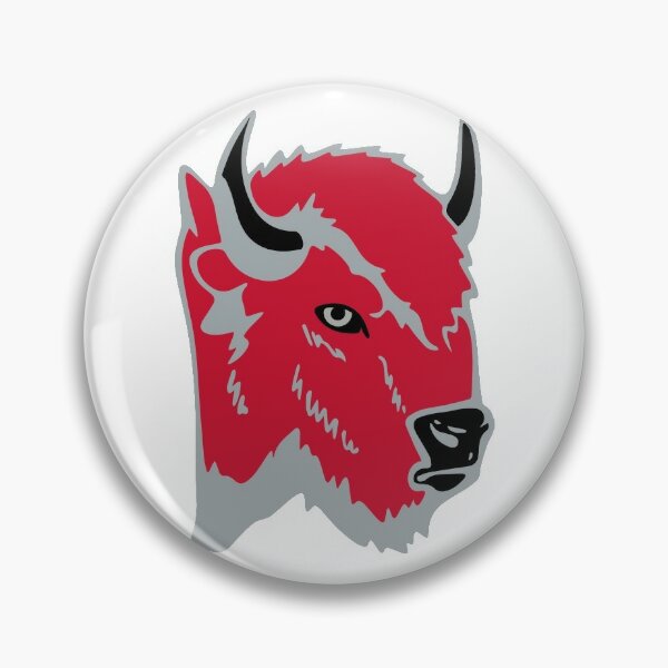 Ctwpod Buffalo Sabres Bison Head - Black|Red Pin
