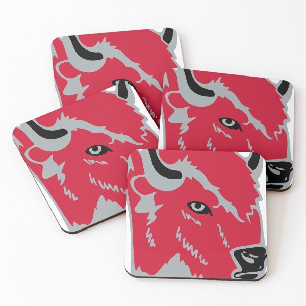 Item preview, Red and black Buffalo Head designed and sold by TayStraws.