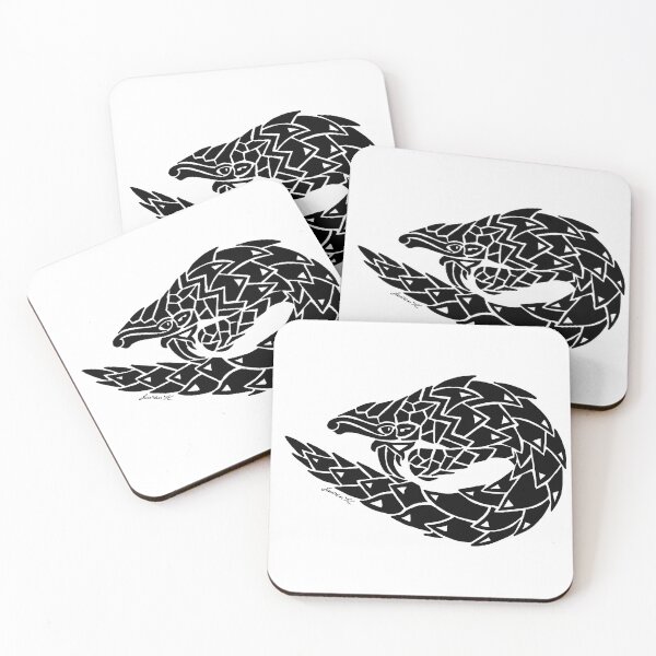 Item preview, Chinese Pangolin Tribal Design  designed and sold by KitayamaDesigns.