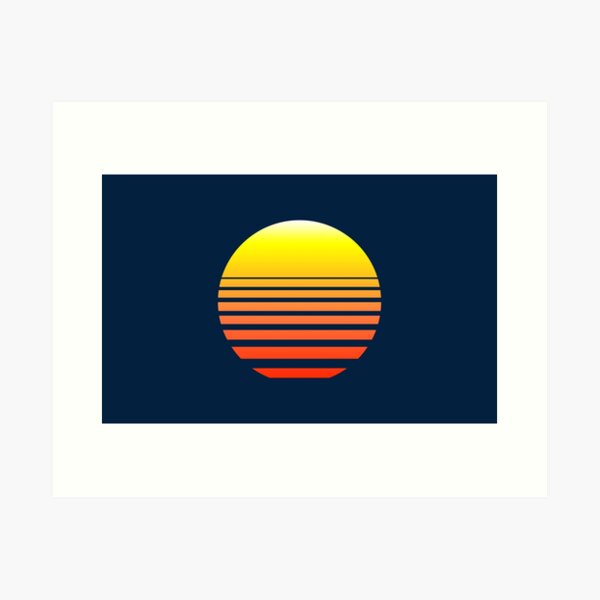 Synthwave Sunset Art Print