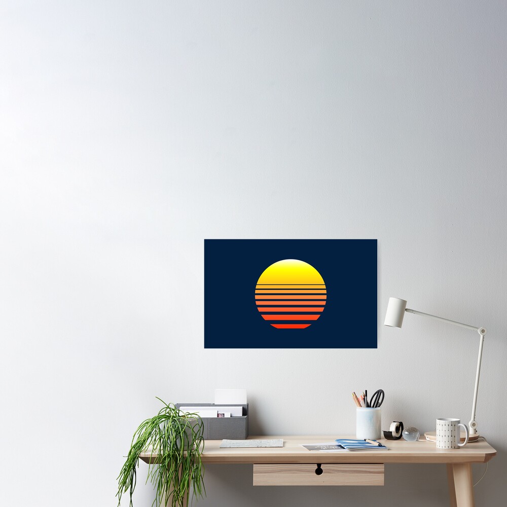 Synthwave Sunset Poster