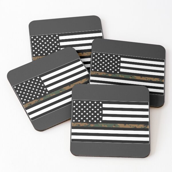Item preview, USA Flag (Marine Forest Camo) designed and sold by CM-PD.