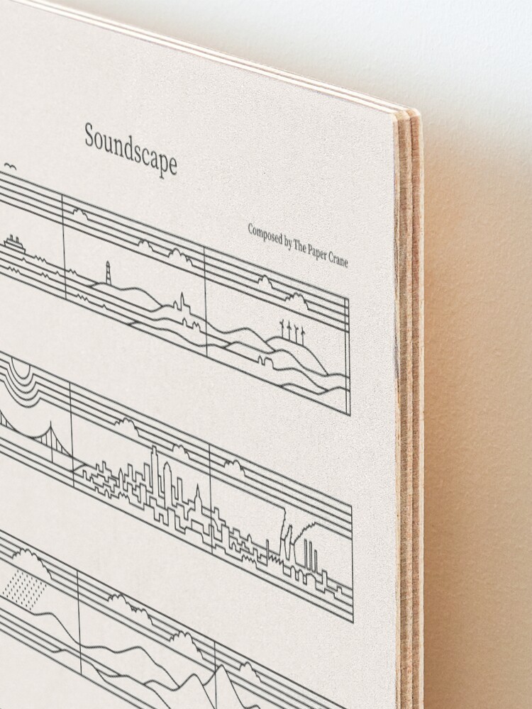 Alternate view of Soundscape Mounted Print