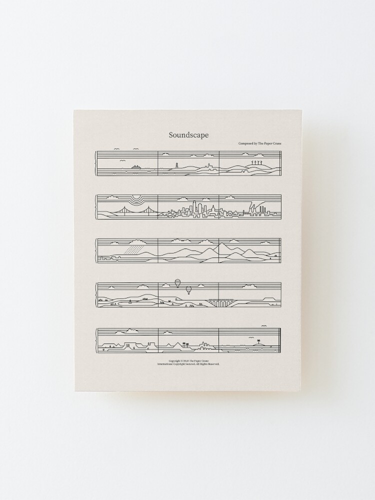 Alternate view of Soundscape Mounted Print