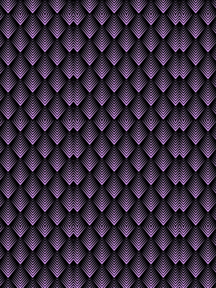Purple and black art-deco pattern by artonwear