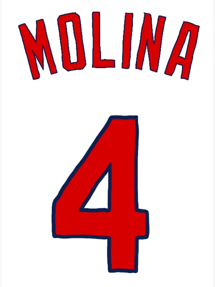 Yadier Molina Jersey  Sticker for Sale by athleteart20