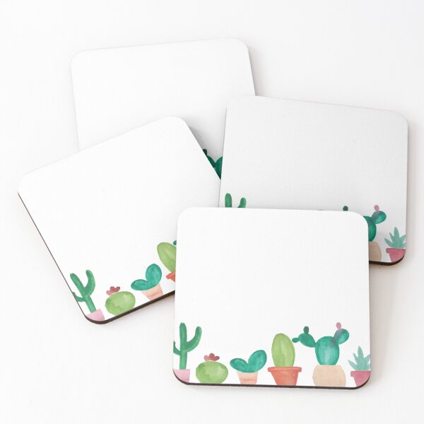 Item preview, Watercolor Cactus Line Up designed and sold by chelseacreatess.