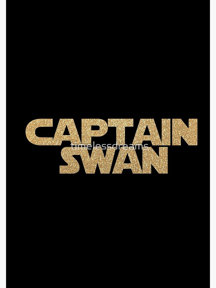 Captain Swan gold on black by timelessdreams