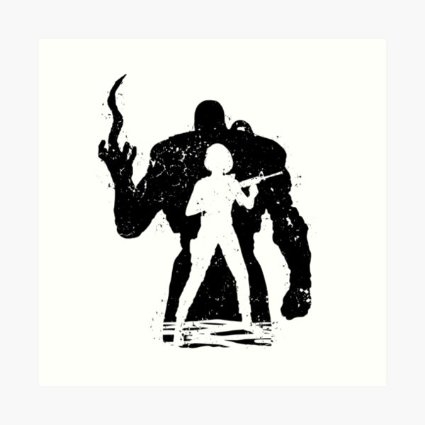 Nemesis X Jill - black Art Print