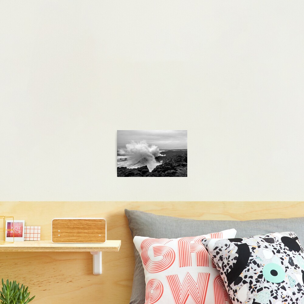 Big coastal storm at Reykjanes peninsula Photographic Print