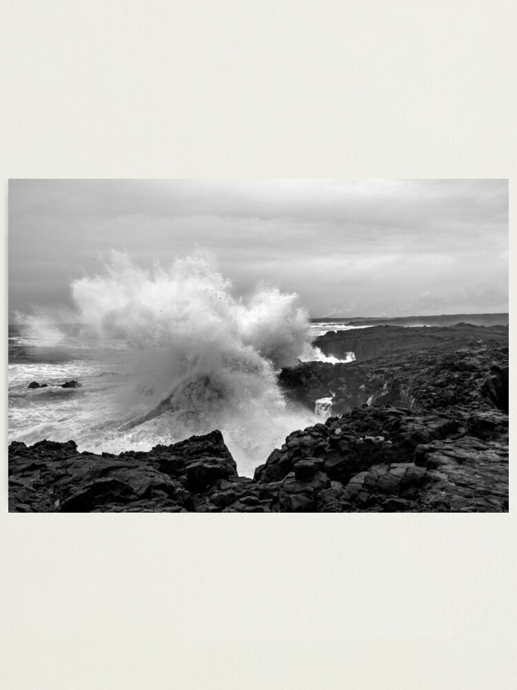 Alternate view of Big coastal storm at Reykjanes peninsula Photographic Print