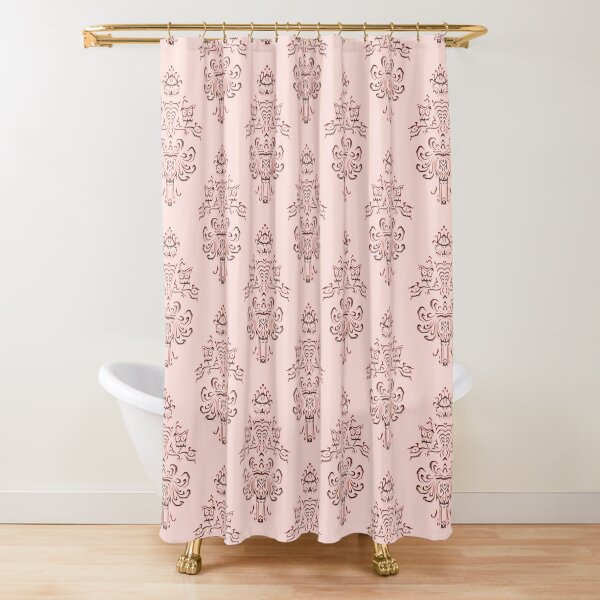 Vista previa del artículo con la obra «Fondo de pantalla de la mansión encantada de oro rosa tallado», diseñado y vendido por FandomTrading.
