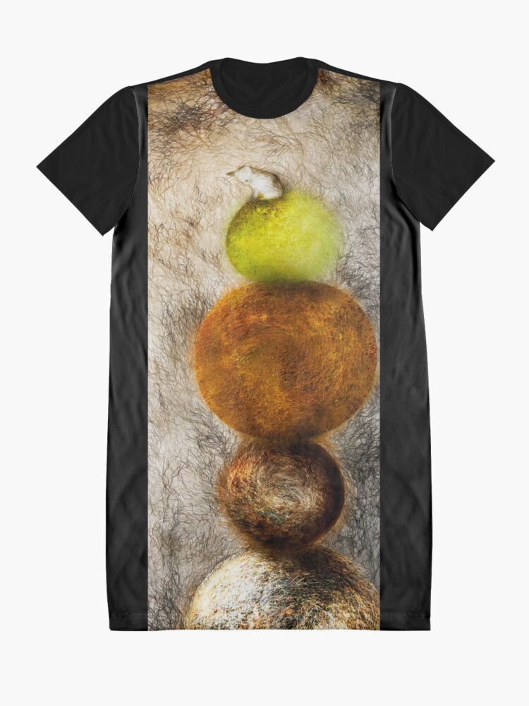 Alternate view of You Are Not Gonna Catch Me Here Graphic T-Shirt Dress