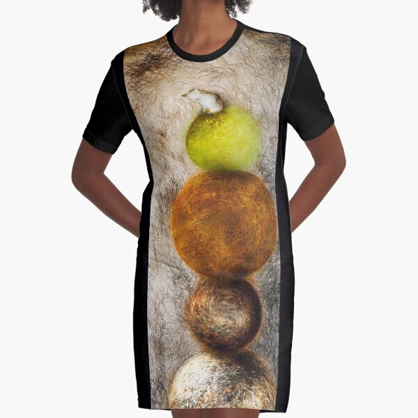 You Are Not Gonna Catch Me Here Graphic T-Shirt Dress
