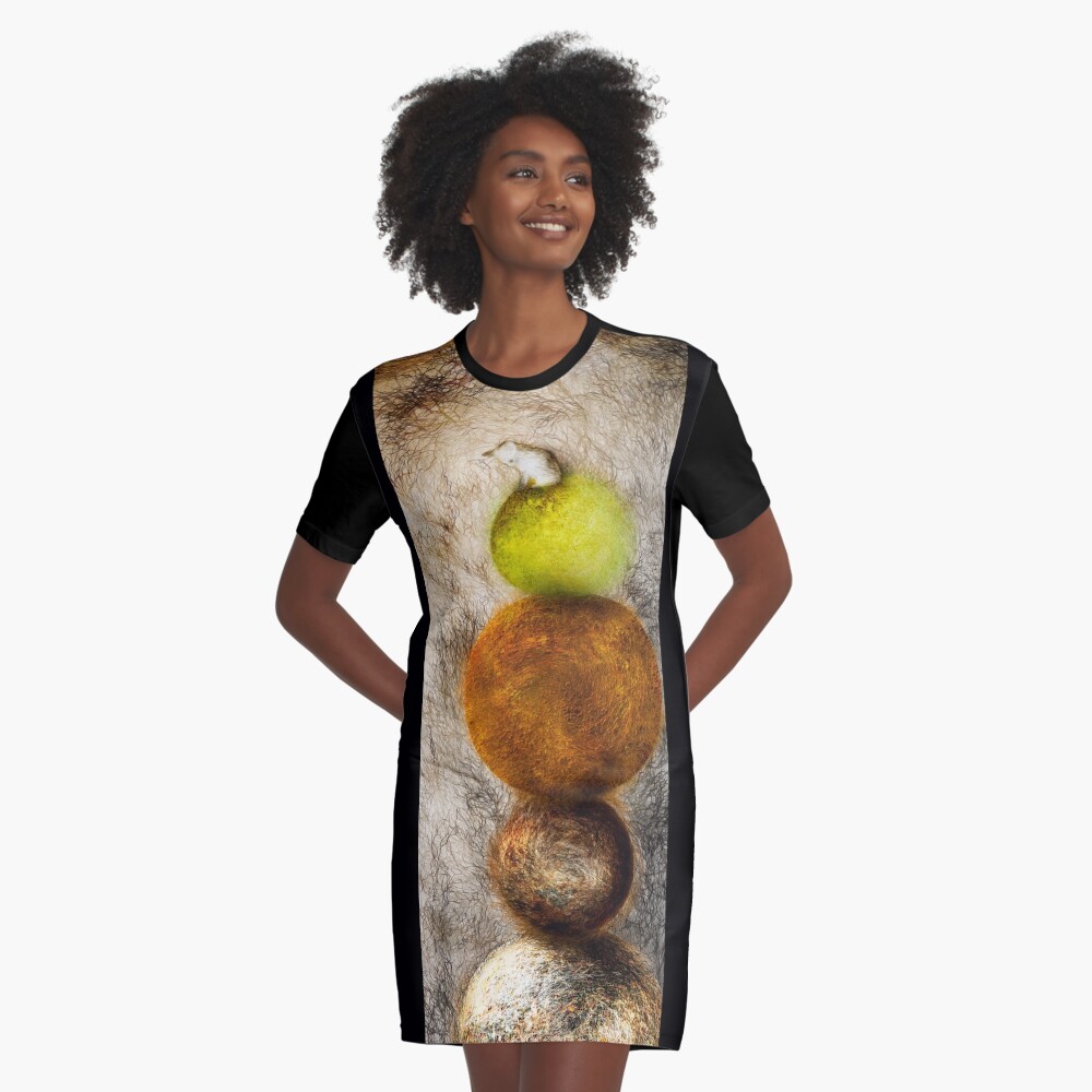 You Are Not Gonna Catch Me Here Graphic T-Shirt Dress