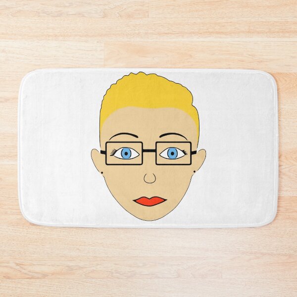 Item preview, Business lady I young woman in blond with glasses I red lips I blue eyes I comic designed and sold by Zwuck.