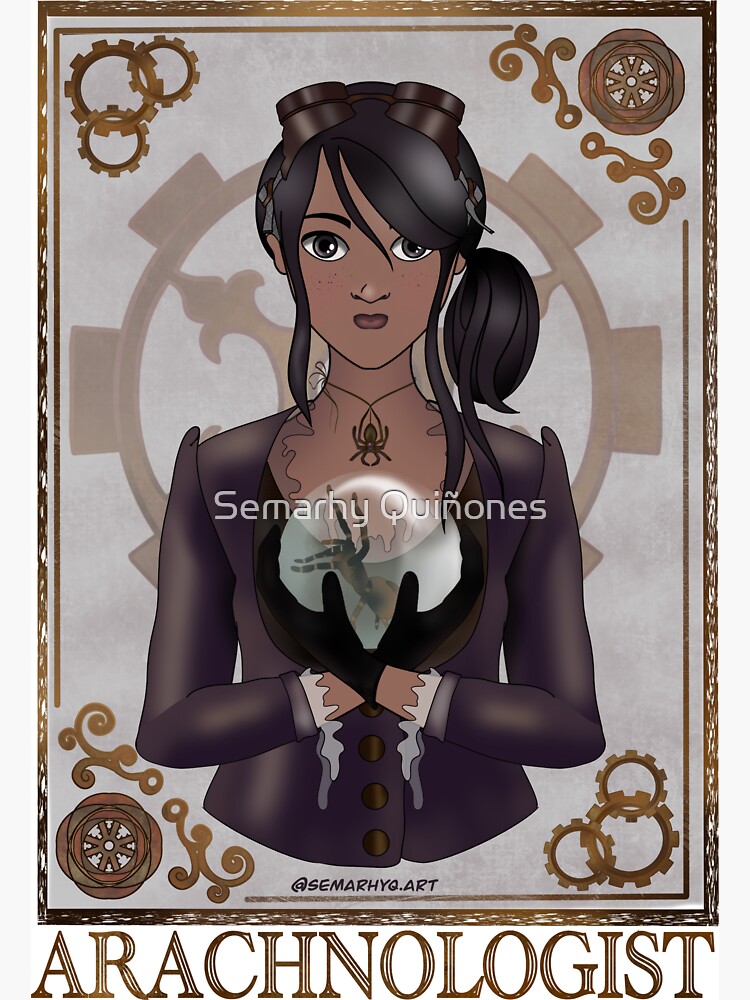 The Arachnologist (Steampunk art) by semarhy