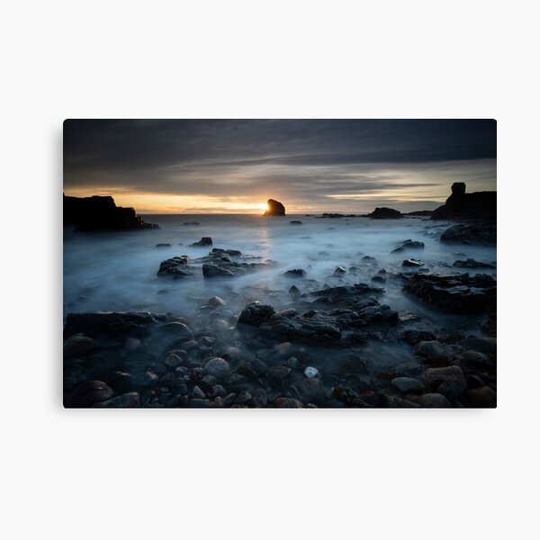 sunburst, muchalls beach Canvas Print