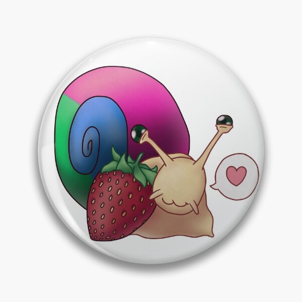 Item preview, Ply Polysexual Polyromantic Strawberry Pride Snail designed and sold by PrideSnails.