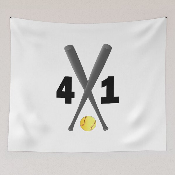 Item preview, Softball number 41 - forty one with bats and ball designed and sold by AllShirts21.