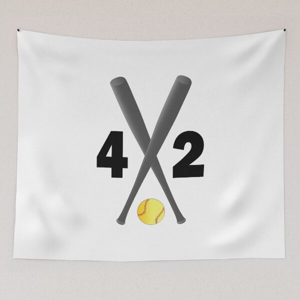 Item preview, Softball number 42 - forty two with bats and ball designed and sold by AllShirts21.