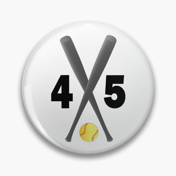 Item preview, Softball number 45 - forty five with bats and ball designed and sold by AllShirts21.