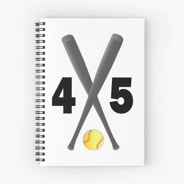 Item preview, Softball number 45 - forty five with bats and ball designed and sold by AllShirts21.