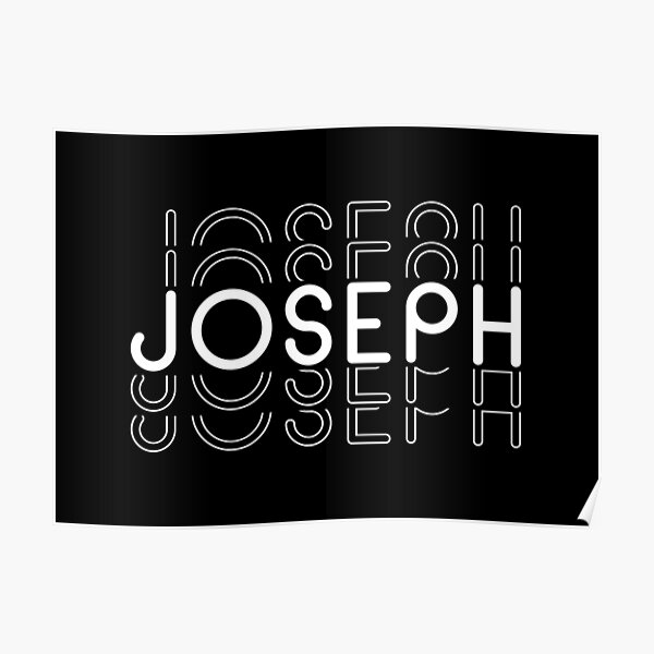 Joseph Name Tag Posters Redbubble