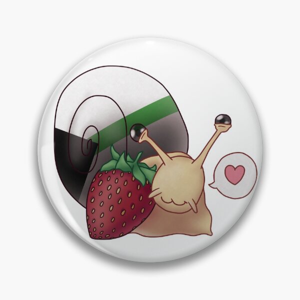 Item preview, Demiromantic Strawberry Pride Snail designed and sold by PrideSnails.