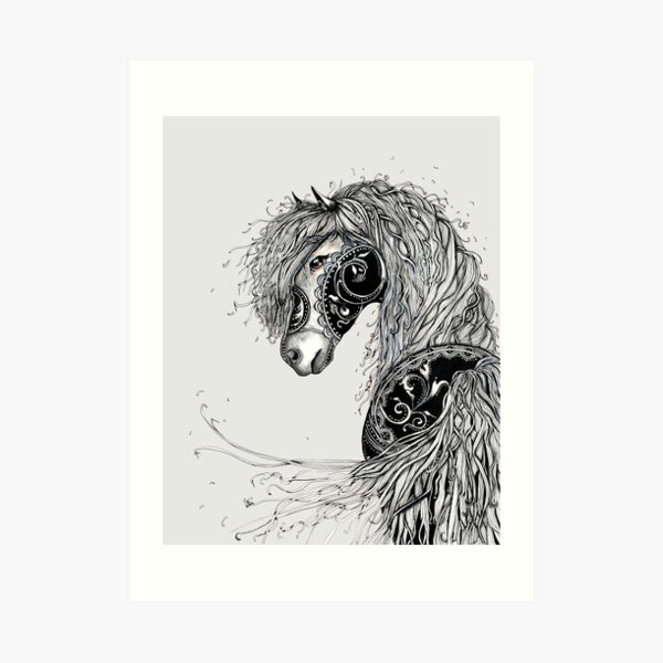 Hairy mare Art Print