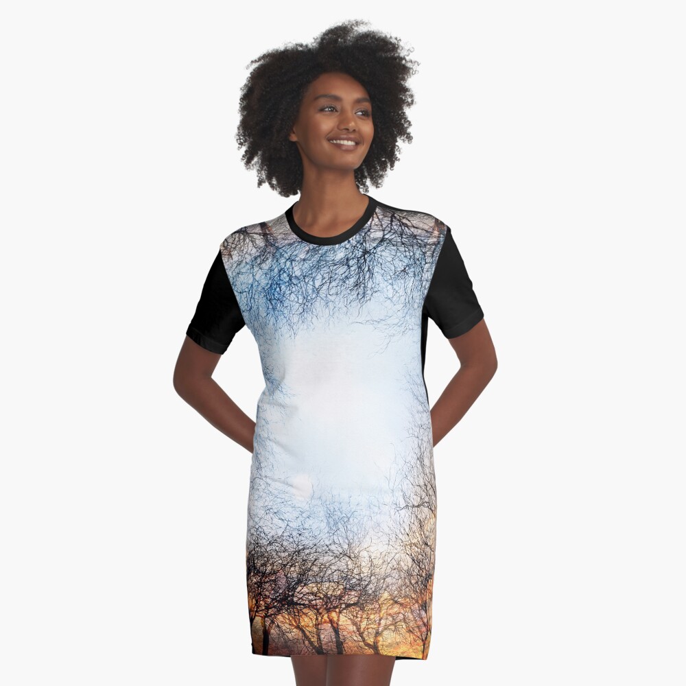 The Gold From the Ground Graphic T-Shirt Dress