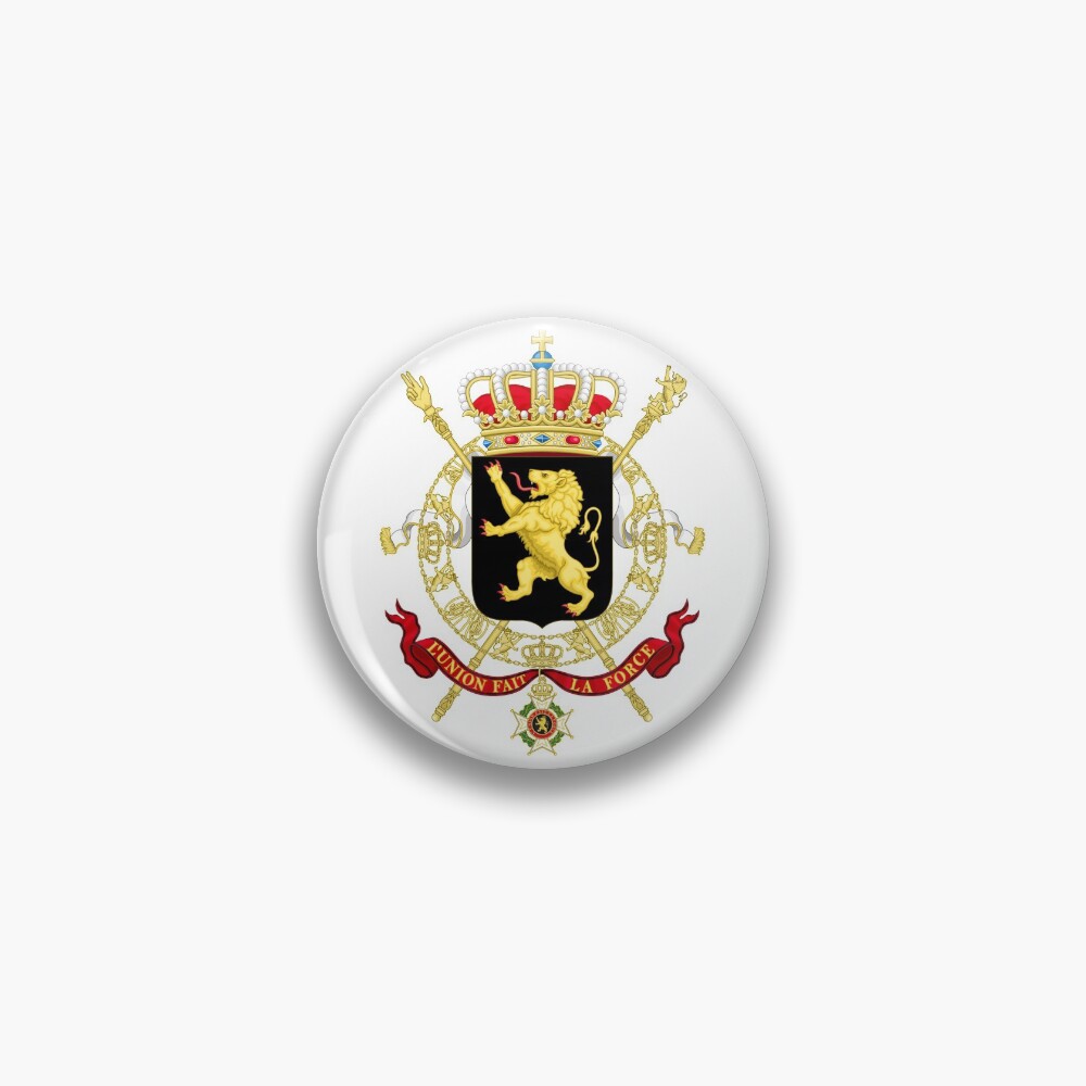BELGIUM BELGIË FLAG COAT OF ARMS ENAMEL LAPEL PIN BADGE GIFT
