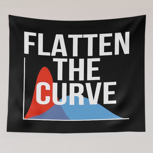 Item preview, Flatten The Curve II - Quarantine Art designed and sold by Lemon Pepper.