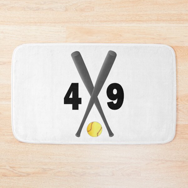 Item preview, Softball number 49 - forty nine with bats and ball designed and sold by AllShirts21.