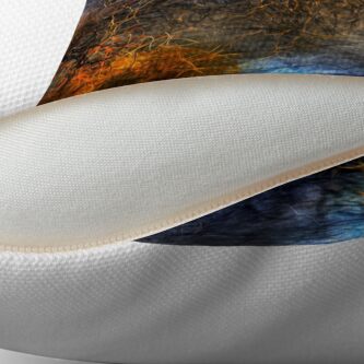 Alternate view of Early Blue Ones Throw Pillow