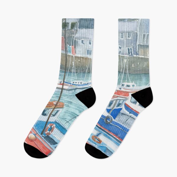 Item preview, Boats at Tenby designed and sold by ingridslatter.