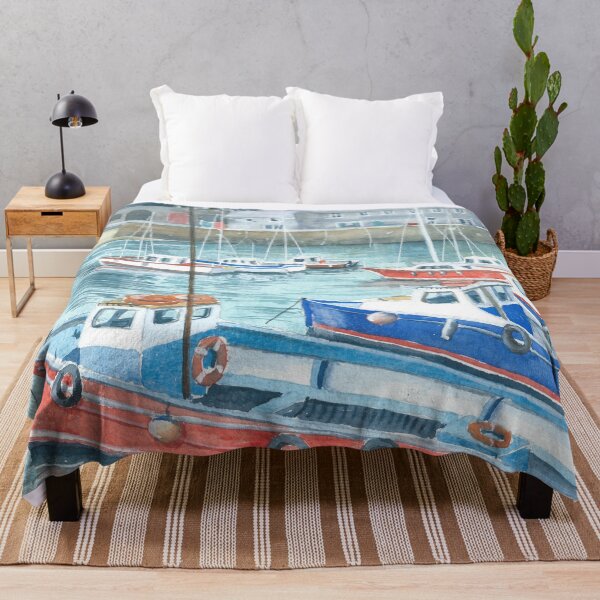 Item preview, Boats at Tenby designed and sold by ingridslatter.