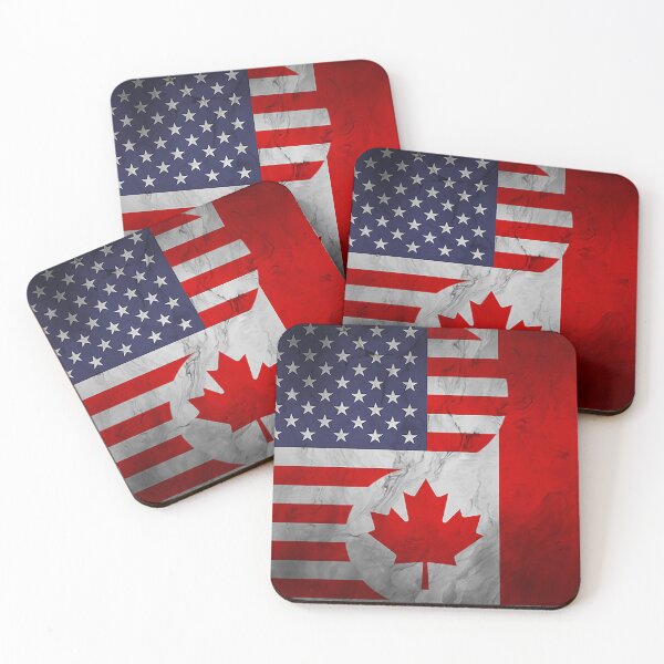 Item preview, USA Canada Dual Yin Yang Flag designed and sold by ockshirts.