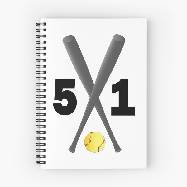 Item preview, Softball number 51 - fifty one with bats and ball designed and sold by AllShirts21.