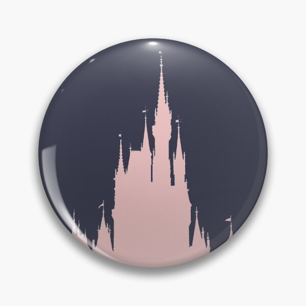 Item preview, Millenial Pink Magic Castle Silhouette Dark Blue designed and sold by FandomTrading.
