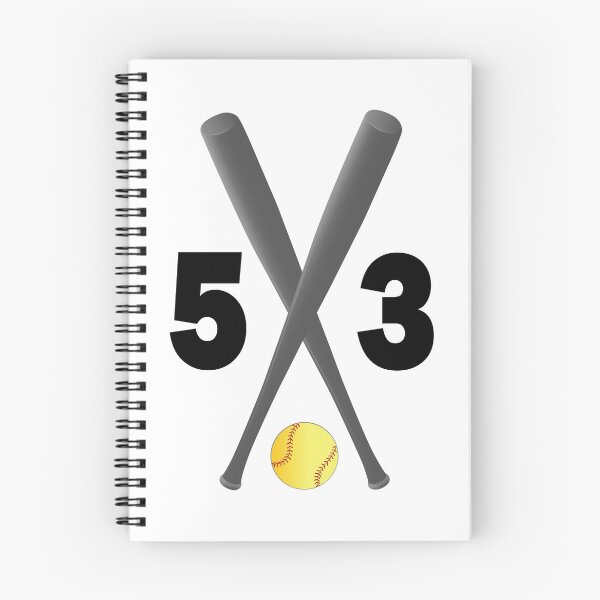 Item preview, Softball number 53 - fifty three with bats and ball designed and sold by AllShirts21.