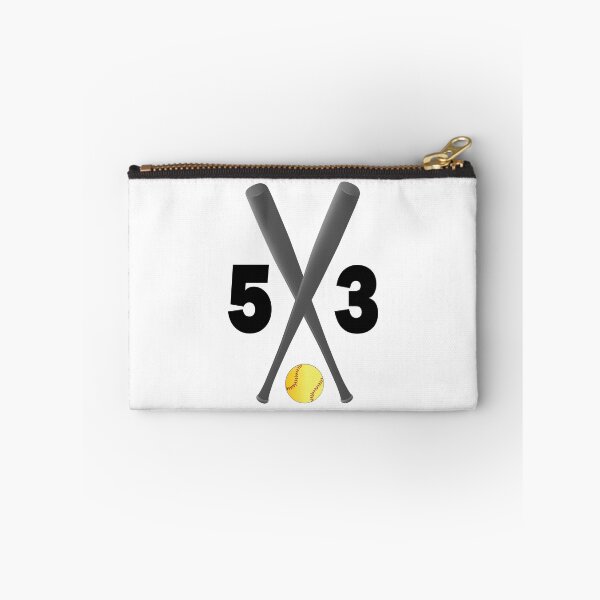 Item preview, Softball number 53 - fifty three with bats and ball designed and sold by AllShirts21.