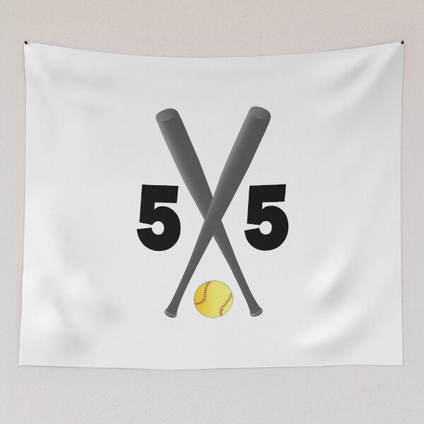 Item preview, Softball number 55 - fifty five with bats and ball designed and sold by AllShirts21.