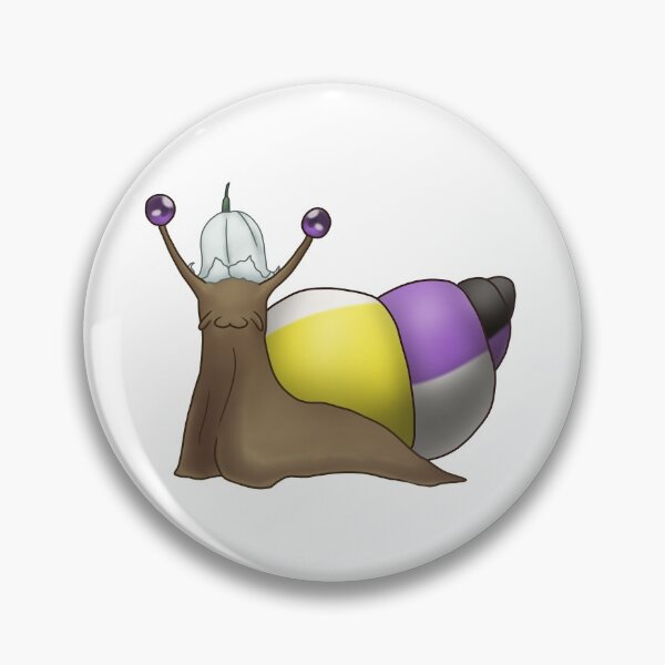 Item preview, Nonbinary Enby Pride Snail with Flower Hat designed and sold by PrideSnails.