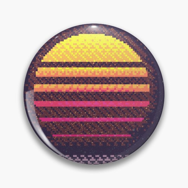 Item preview, 1980s Pixel Neon Sunset designed and sold by 88rhinos.