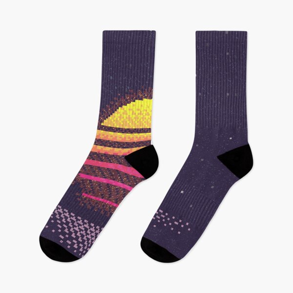 Item preview, 1980s Pixel Neon Sunset designed and sold by 88rhinos.
